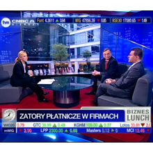 TVN CNBC - Biznes Lunch: Dyskusja nt. zatorw patniczych w polskich przedsibiorstwach