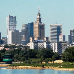Panorama Warszawy fot. Filip Bramorski cc-by-sa-2.0